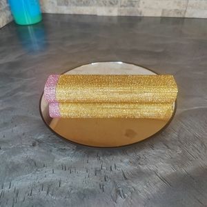 Gold Rhinestone 7-Day Pill Organizer